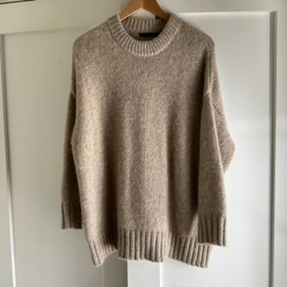 Jenni Kayne Cream Crew Neck Sweater - Picture 4 of 12